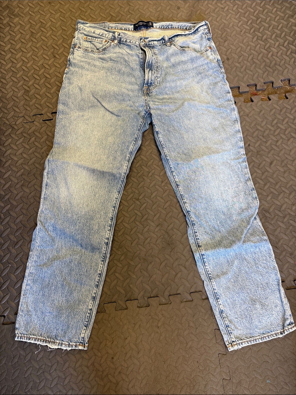Abercrombie Men's Light Blue Denim Jeans 36x32